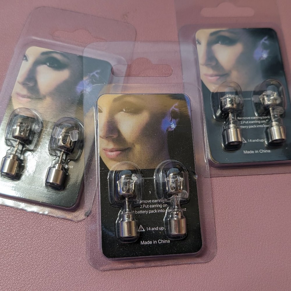 LED Earrings (3 pairs)
